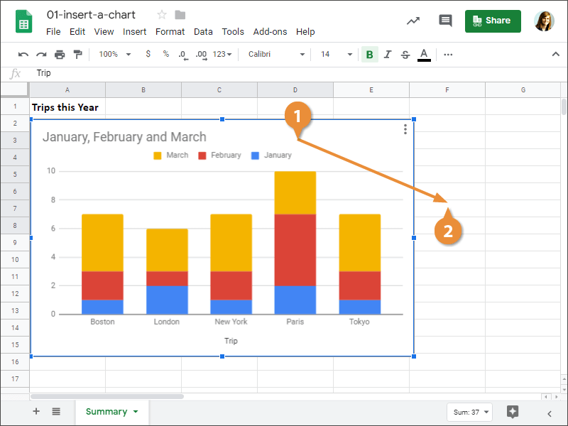 Insert a Chart