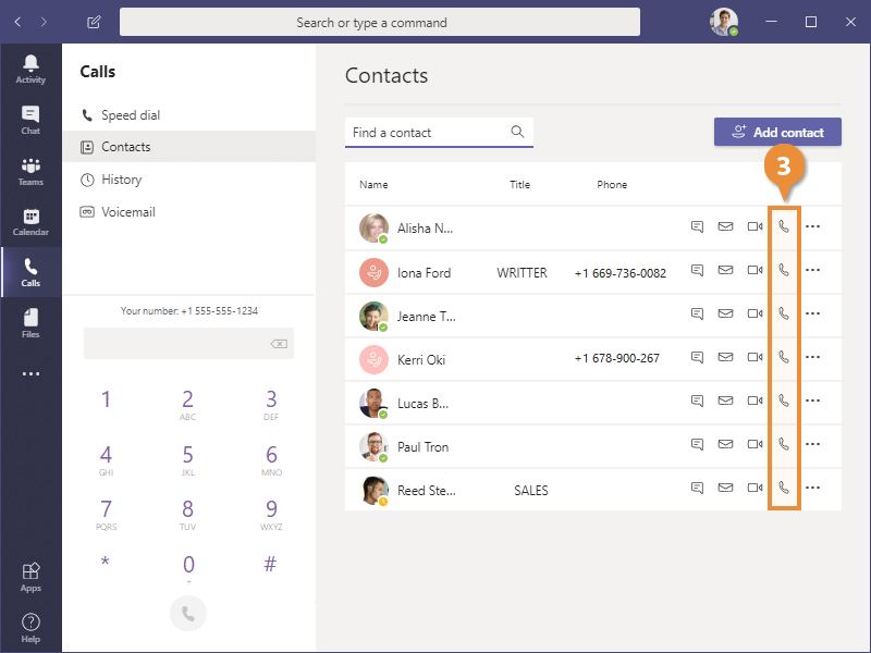 Make Calls CustomGuide