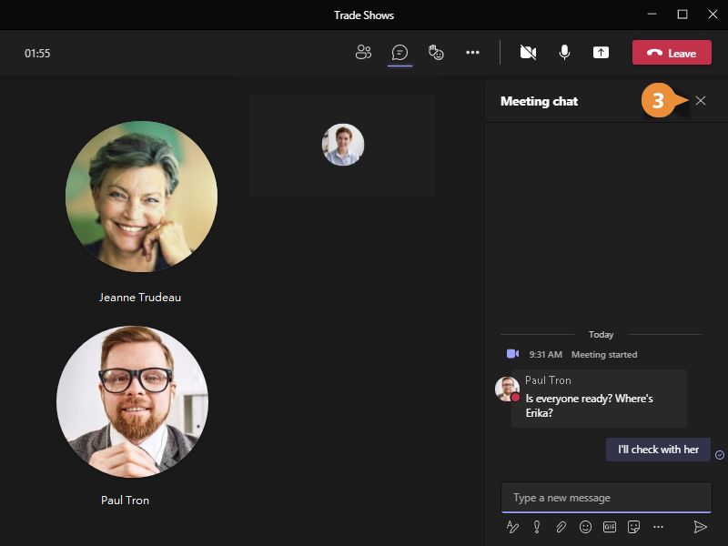 microsoft teams download meeting chat