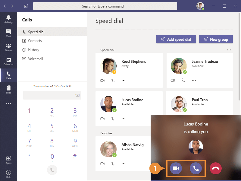 microsoft teams calling