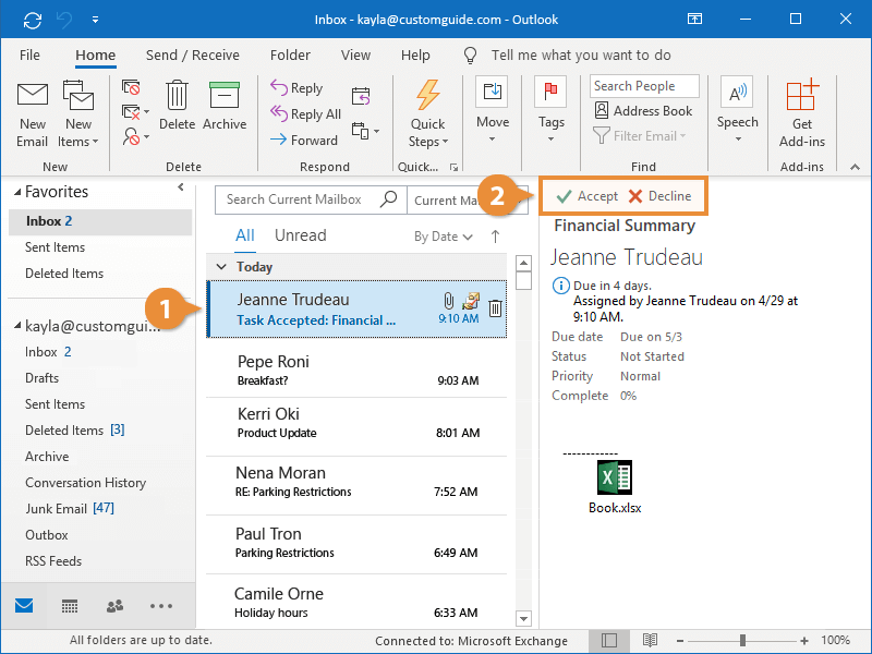 assign tasks to others in outlook