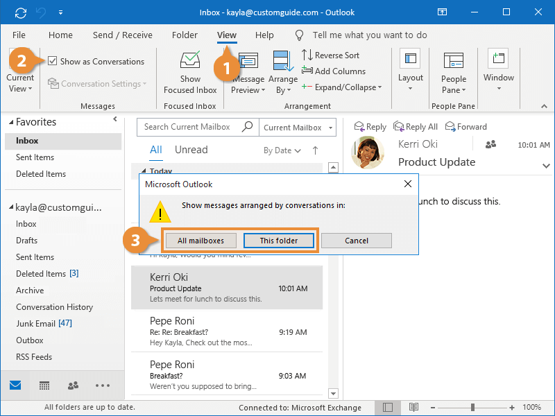 Microsoft Outlook Conversations CloudSmart IT
