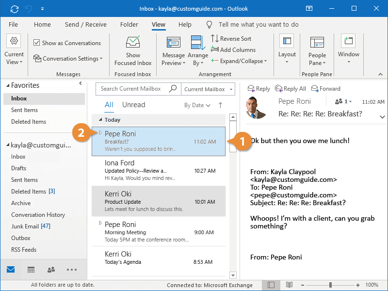 Conversations CustomGuide