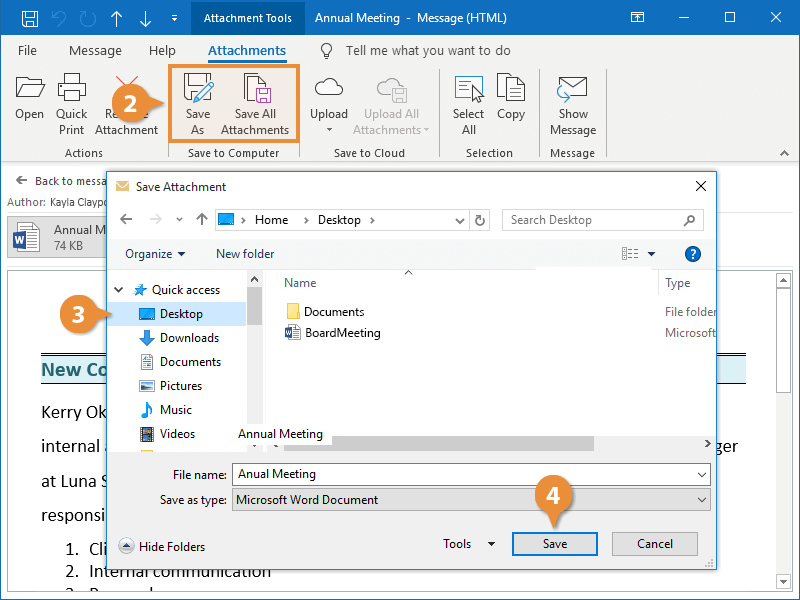 Work with Attachments