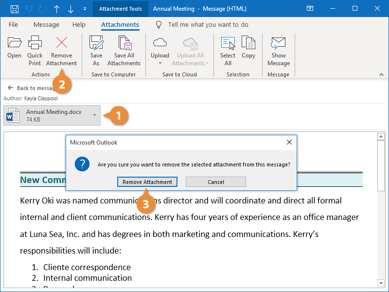 Work with Attachments