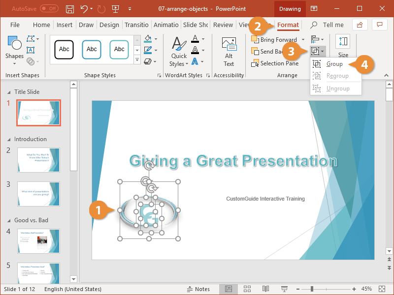 how to make a group presentation on powerpoint