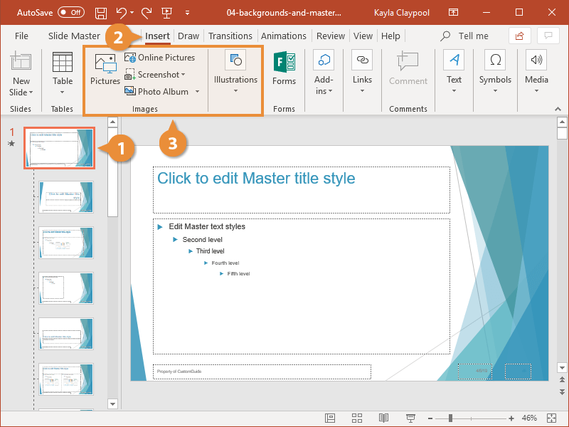 Change the PowerPoint Background Image | CustomGuide