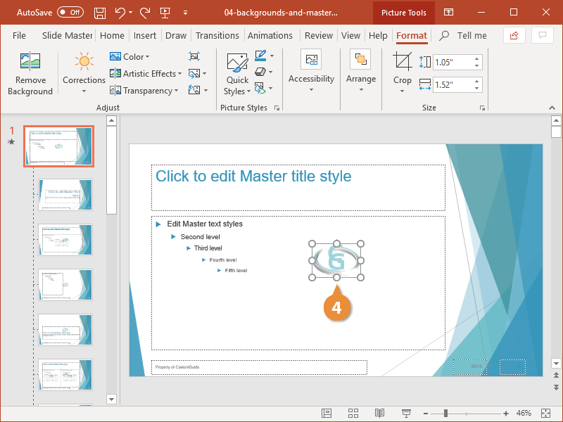 Change the PowerPoint Background Image | CustomGuide