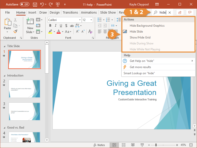 help power point presentation