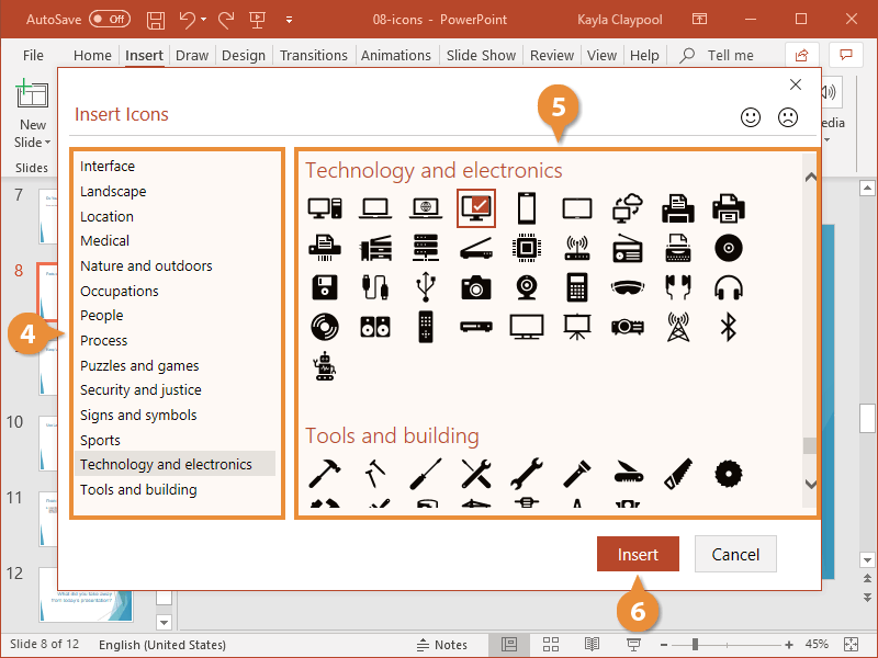 powerpoint icons