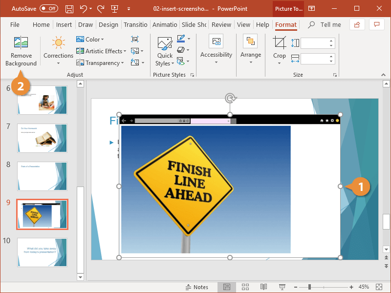 PowerPoint Remove Picture Background | CustomGuide