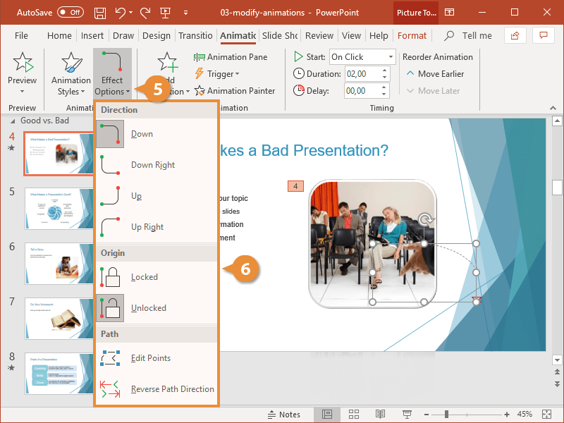 Custom Animations In Powerpoint Customguide