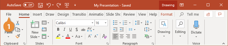 Save a Presentation