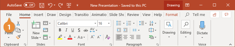 Save a Presentation