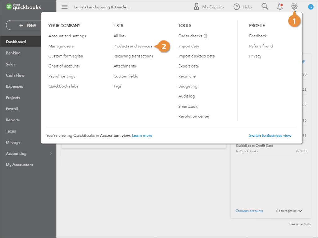 Create a Non-inventory product