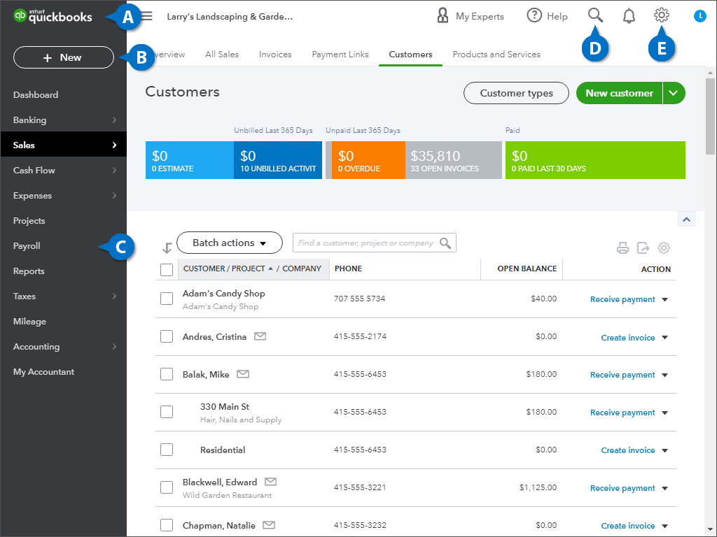 QuickBooks Interface