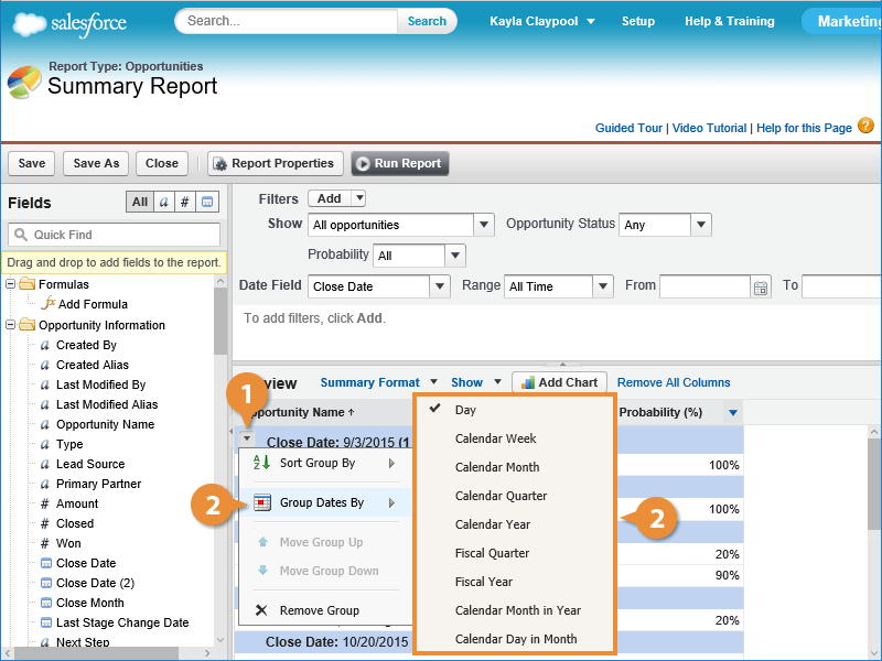 Create a Summary Report