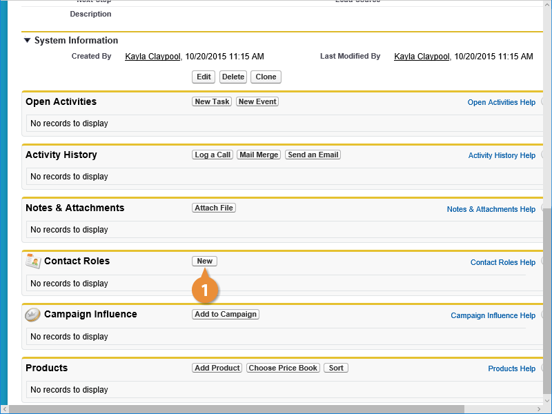 Define Contact Roles