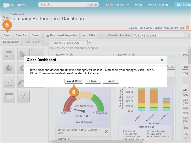 Filter a Dashboard