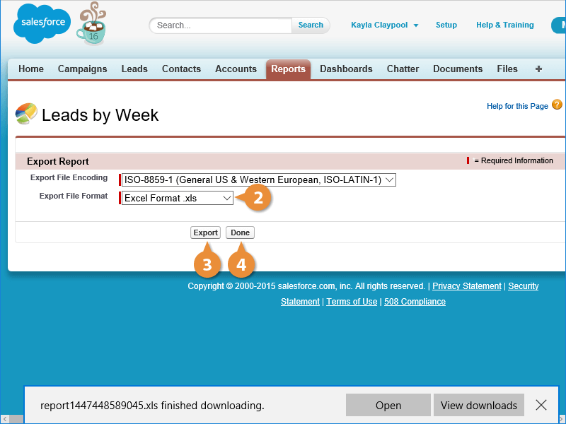 Export File Format