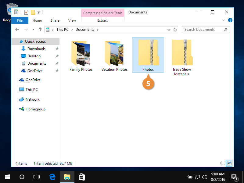 Compress And Extract Folders In Windows 10 Customguide - Bank2home.com