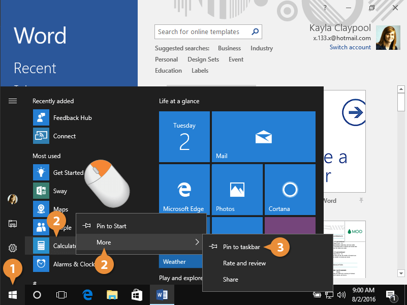 Customize The Taskbar In Windows 10 Customguide