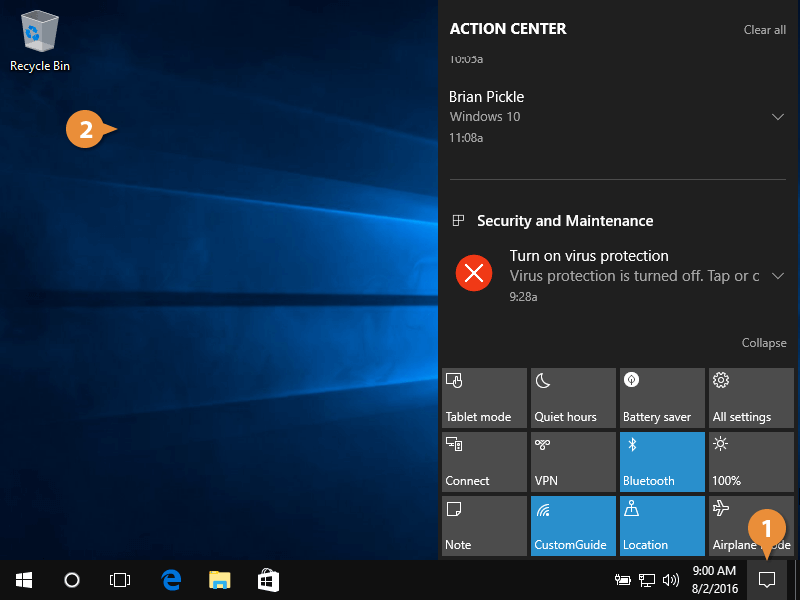 Windows 10 action recommended - workshopsos