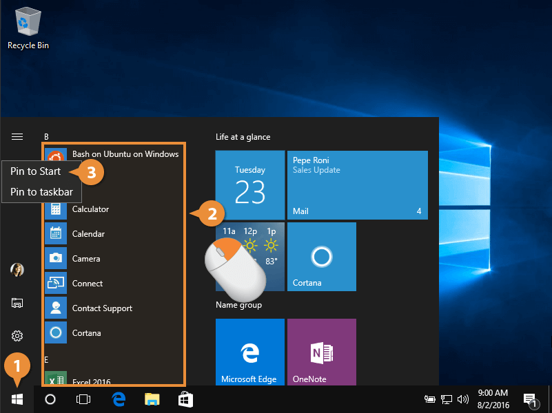 The Start Menu