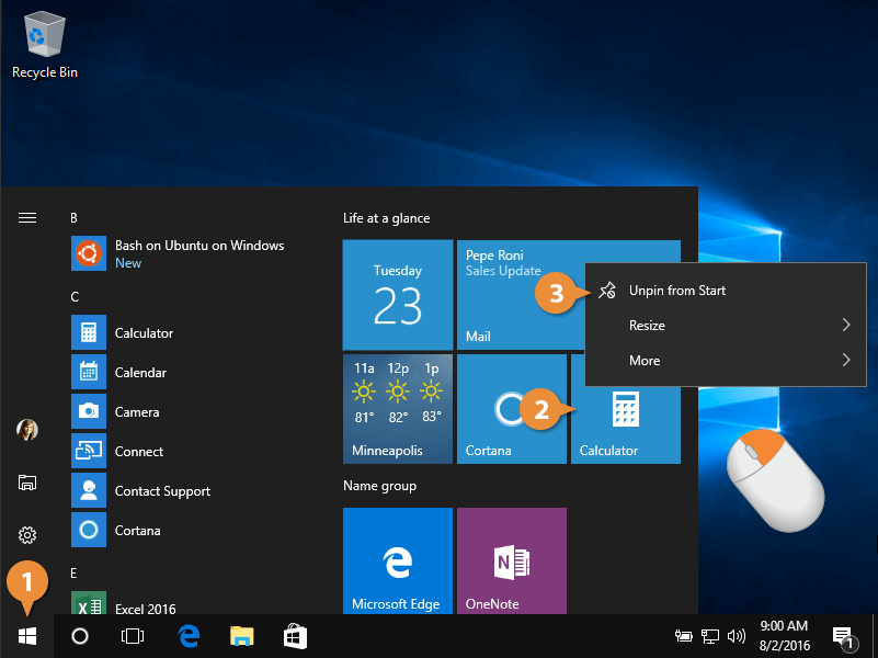 The Start Menu