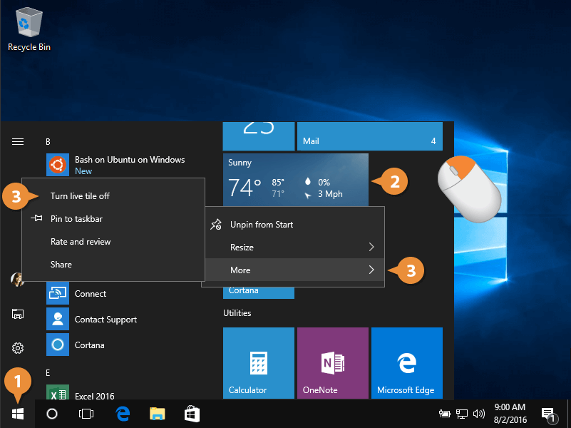 The Start Menu