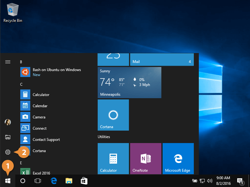 The Start Menu