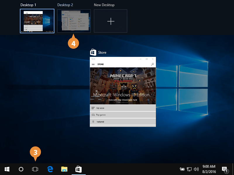 windows 10 desktop groups