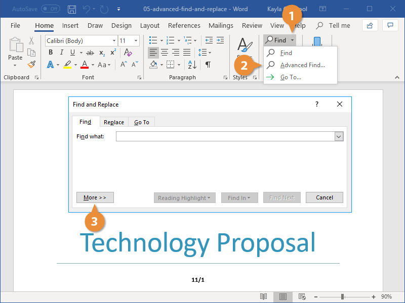 microsoft word find and replace page break