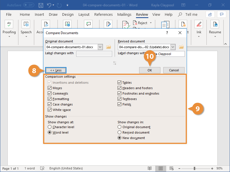 Compare Documents