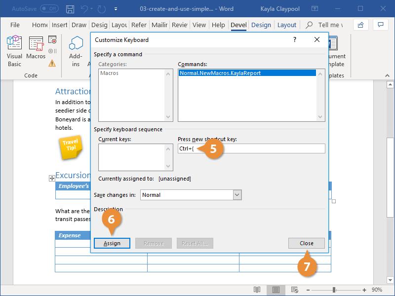 Create and Use Simple Macros