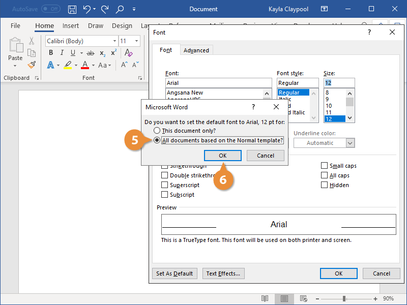 Customize Word