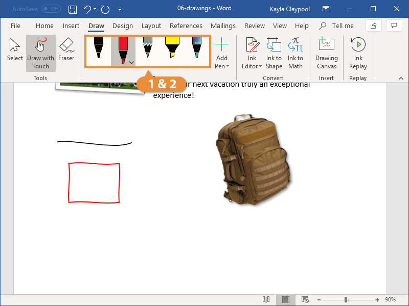 How To Draw in Microsoft Word Documents