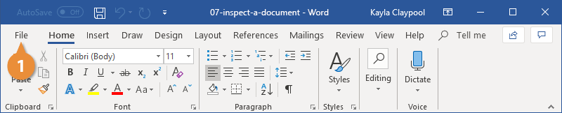 Inspect a Document Advanced