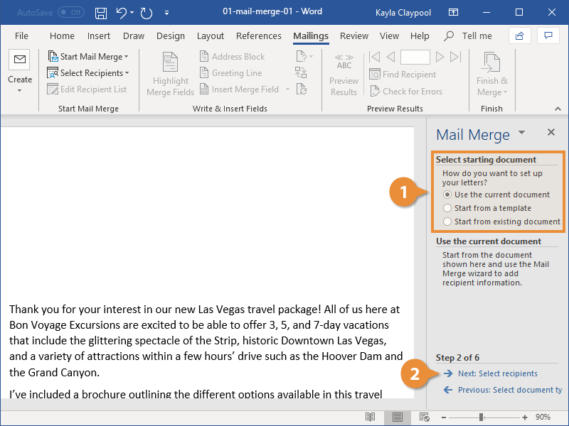 Mail Merge in Word | CustomGuide