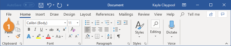 Open a Document