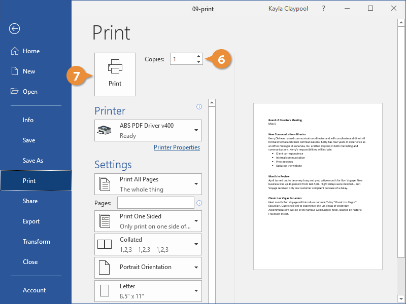 Simple Print Document Printing