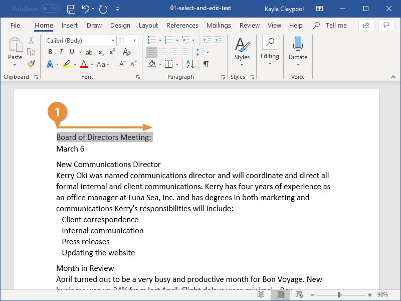 How To Edit A Word Document CustomGuide