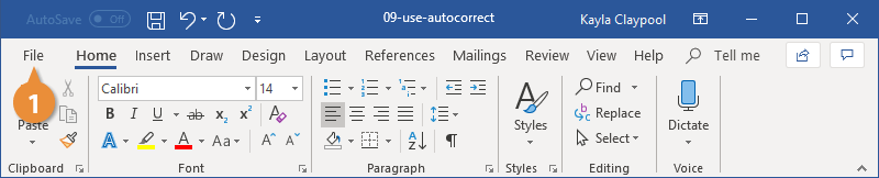 Add New AutoCorrect Entries