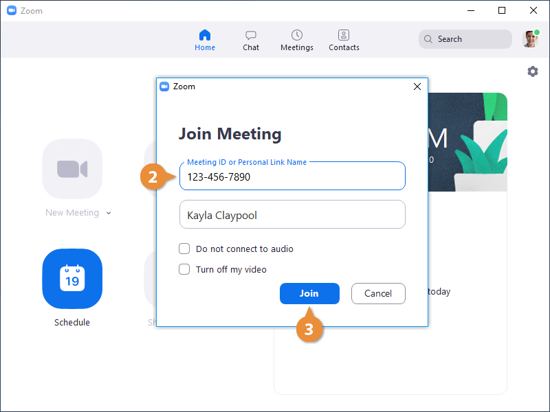 JOin a Meeting