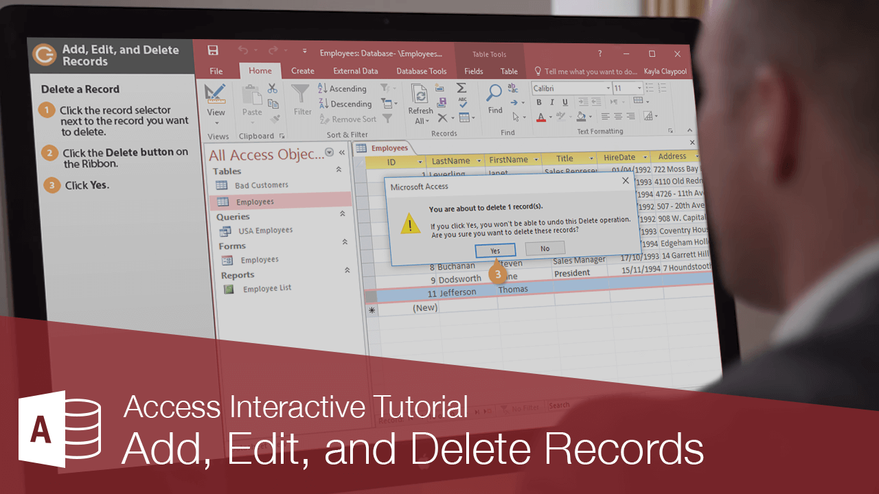 Add, Edit, and Delete Records