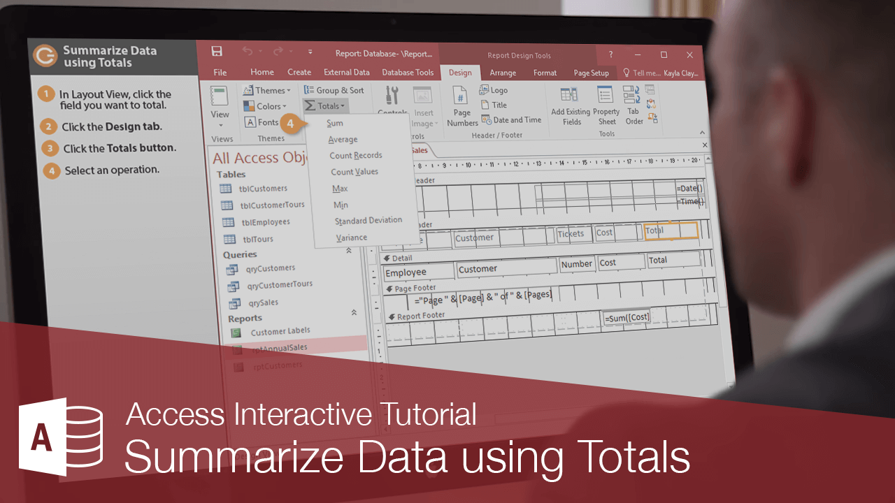 Summarize Data using Totals