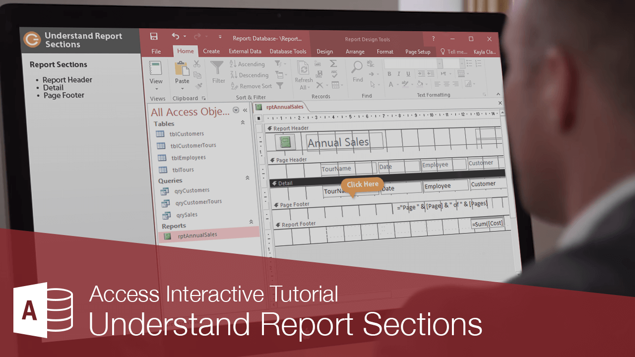 Understand Report Sections