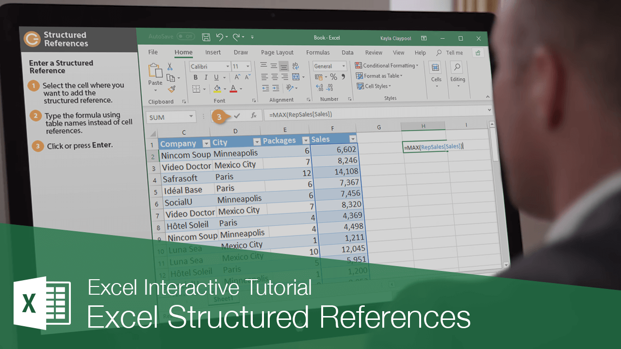 Excel Structured References