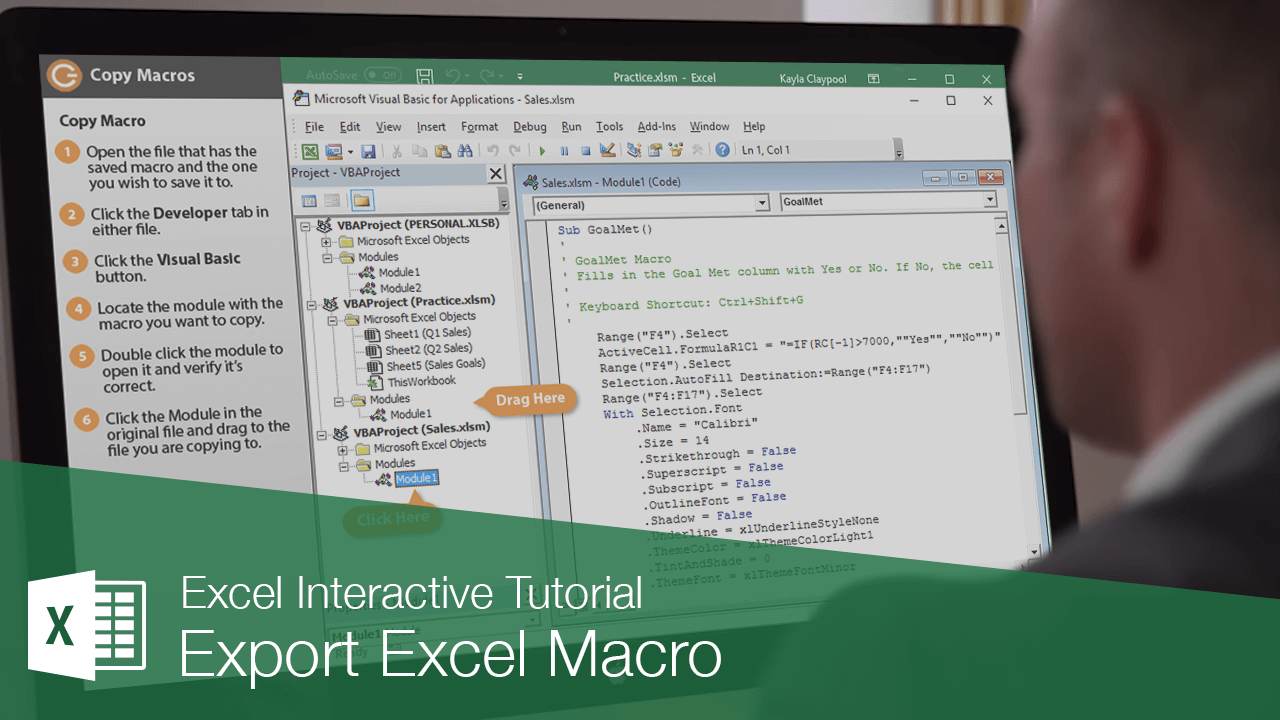 Export Excel Macro