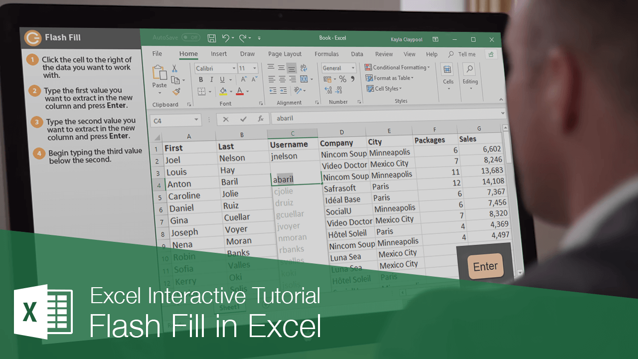 Flash Fill in Excel